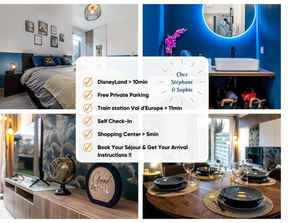 Chez Stephane & Sophie - 10Min Disneyland, Free Parking, Big Garden Montévrain Exterior foto